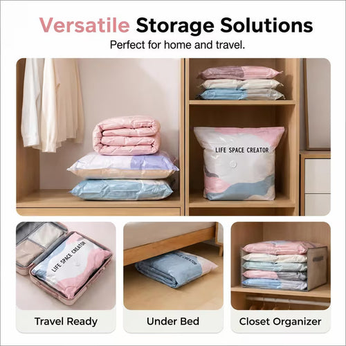 10-Piece Heavy Duty Vacuum Compression Storage Bag Set