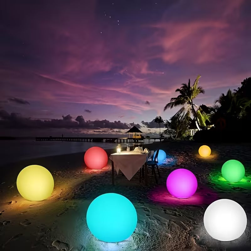 Solar Moon Light with Color Changing Spherical Glow