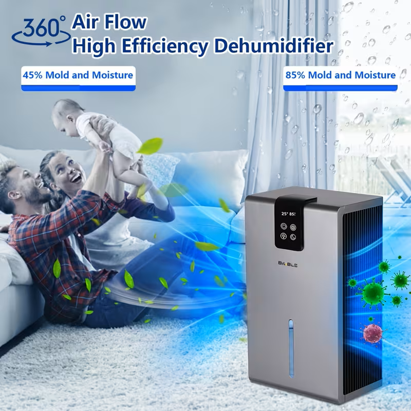 95oz Quiet Home Dehumidifier for 950 Sq Ft Spaces