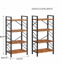 Industrial Bookshelf – /4/5/6/Triple-Tier Metal Storage Shelf