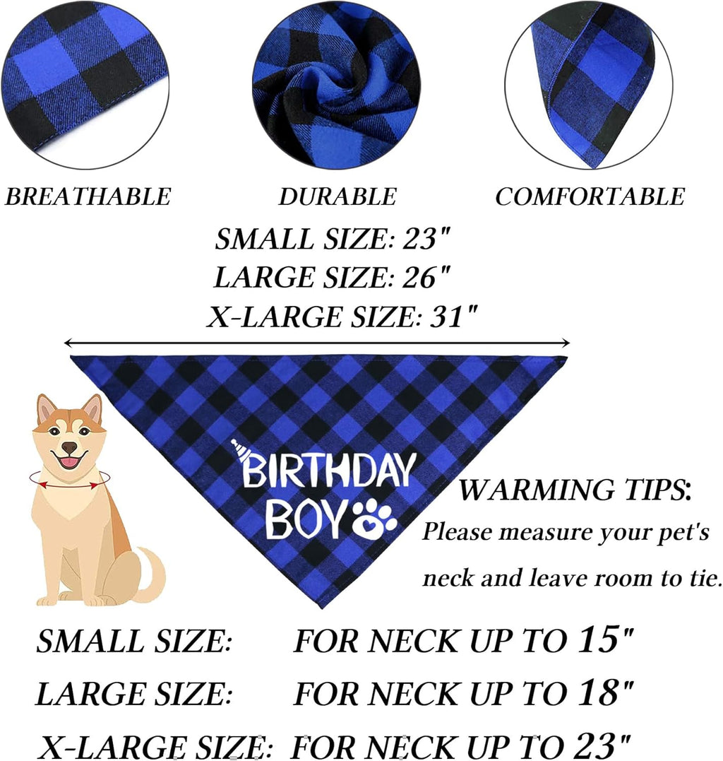 Cotton Birthday Bandana for Dogs