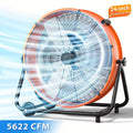 3-Speed Floor Drum Fan for Garage and Office