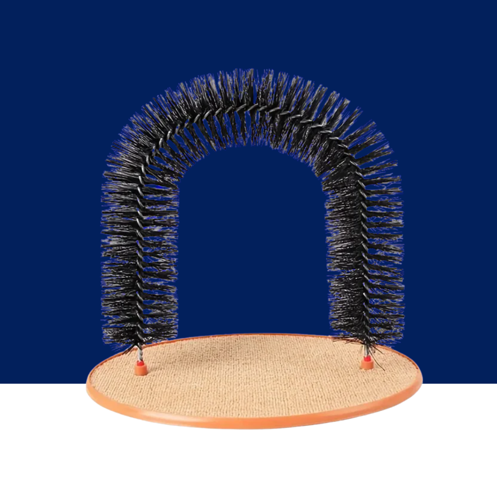Cat Self-Grooming Arch with Scratching Base