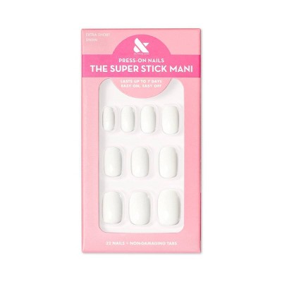 Olive & June Fake Nails XS Squoval Swan 32ct - New