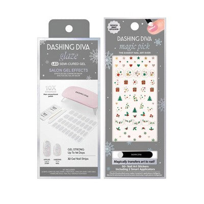 Dashing Diva Glaze Starter Nail Art Gummy Bear + Magic Pick Nail Art  32ct - New