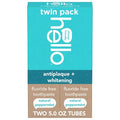 hello Antiplaque and Whitening Fluoride Free Toothpaste Natural Peppermint 5oz/2pk - Missing Box