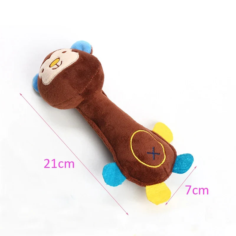 Squeaky Plush Animal Chew Toy for Dogs