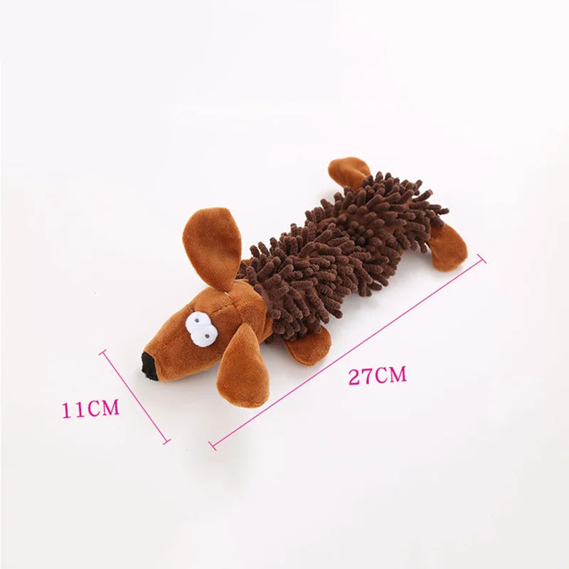 Squeaky Plush Animal Chew Toy for Dogs