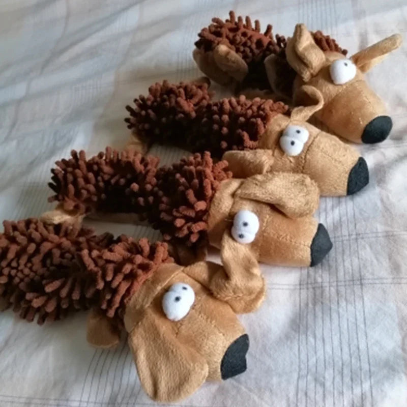 Squeaky Plush Animal Chew Toy for Dogs
