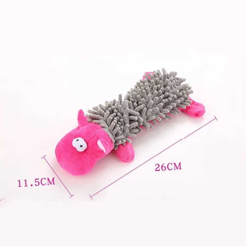 Squeaky Plush Animal Chew Toy for Dogs