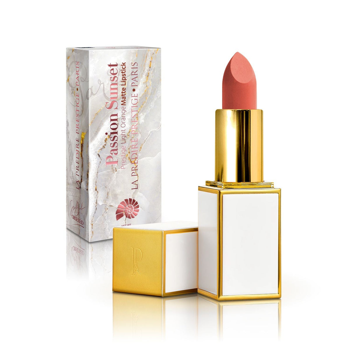 Passion Sunset Prestige Light Orange Matte Lipstick