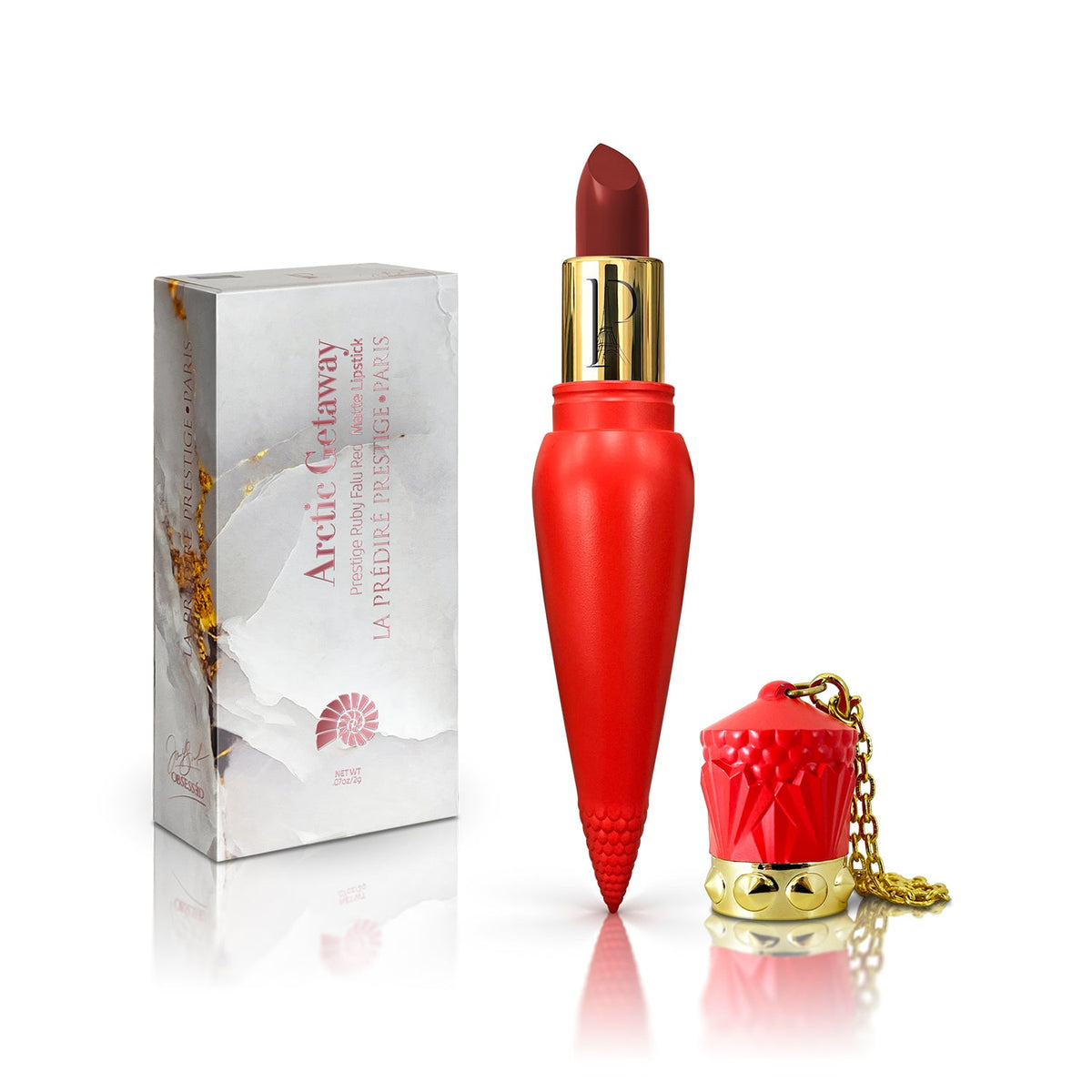 Arctic Getaway Prestige Ruby Falu Red Matte Lipstick