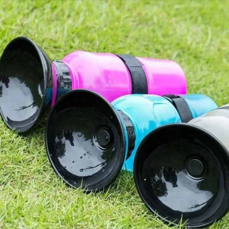 Portable Leakproof Pet Water Bottle with Drinking Bowl – 500 ml