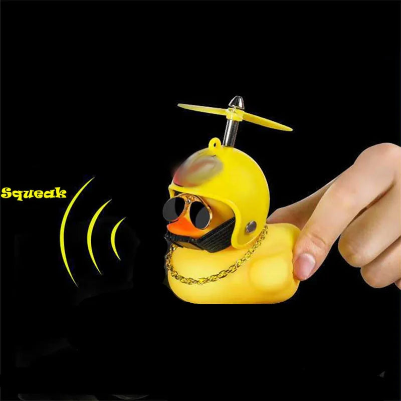 Decorative Yellow Duck Motorcycle Helmet Pendant