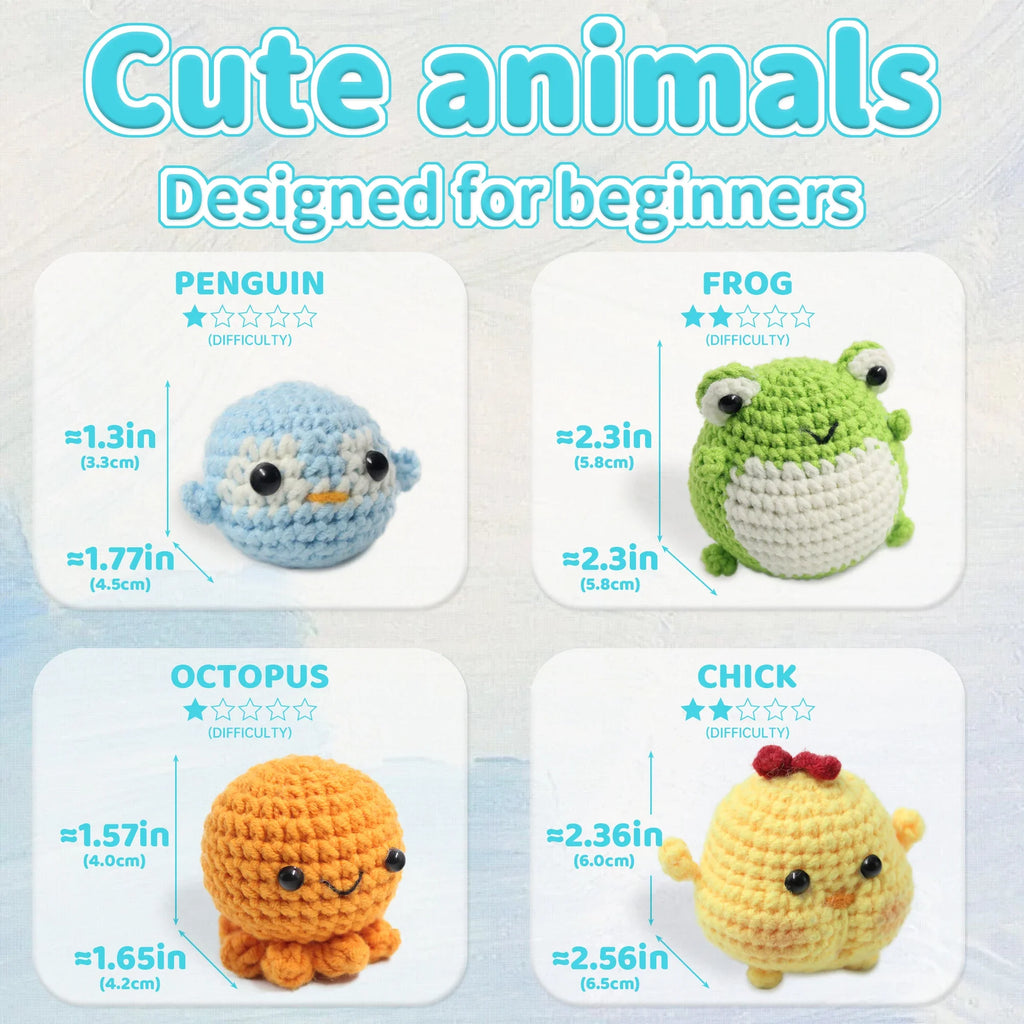 Beginner Crochet Starter Kit with Step-by-Step Instructions