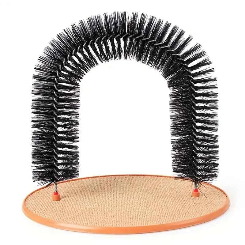 Cat Self-Grooming Arch with Scratching Base