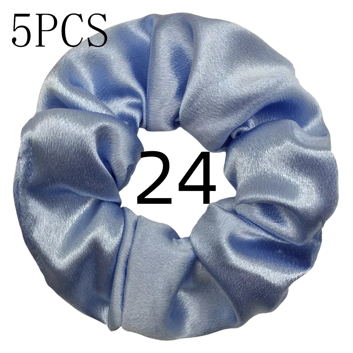 Satin Hair Scrunchies Set – Multiple Pack Sizes