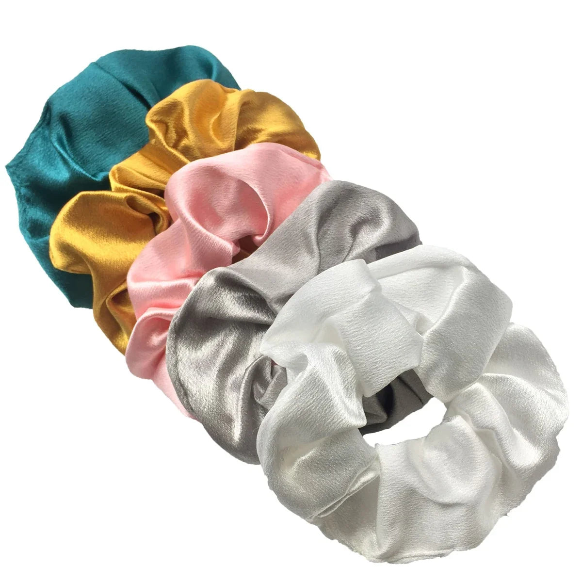 Satin Hair Scrunchies Set – Multiple Pack Sizes