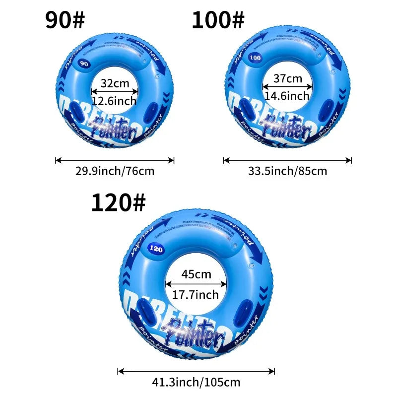 Inflatable Double-Chamber Swimming Ring