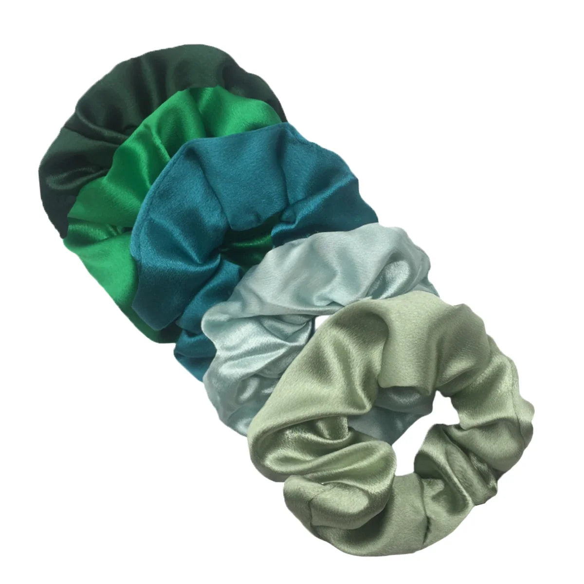 Satin Hair Scrunchies Set – Multiple Pack Sizes