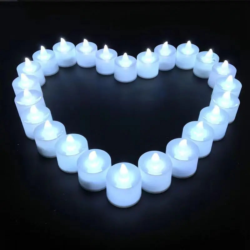 LED Candle Battery Powered Flameless Tea Candle Fake Candle Lamp Wedding Birthday Party Home Decoration Lamp Candlestick Candles