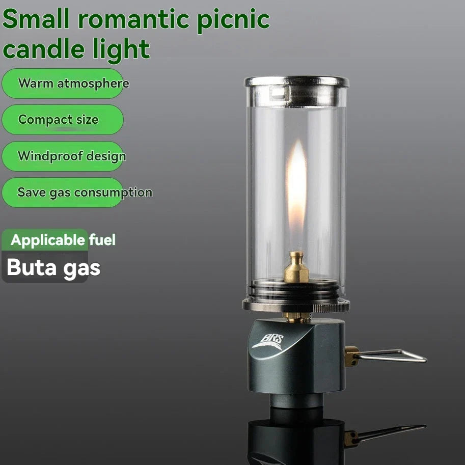 Portable Camping Lantern with Candle-Style Light
