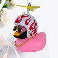Decorative Yellow Duck Motorcycle Helmet Pendant