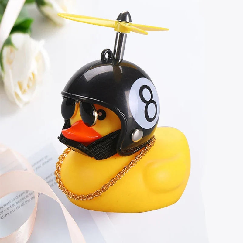 Decorative Yellow Duck Motorcycle Helmet Pendant