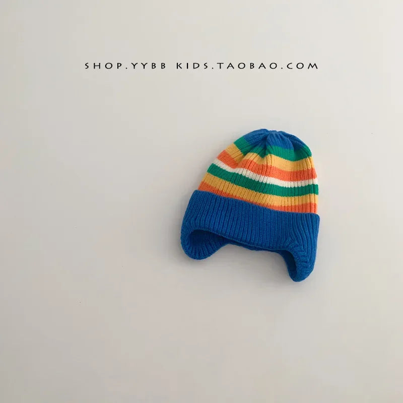Knitted Baby Hat with Bear Ears