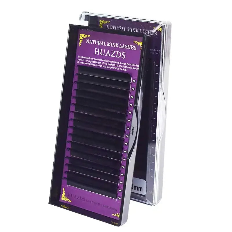Black Matte Individual Eyelash Extensions – 16 Rows