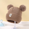 Knitted Baby Beanie with Pom-Pom