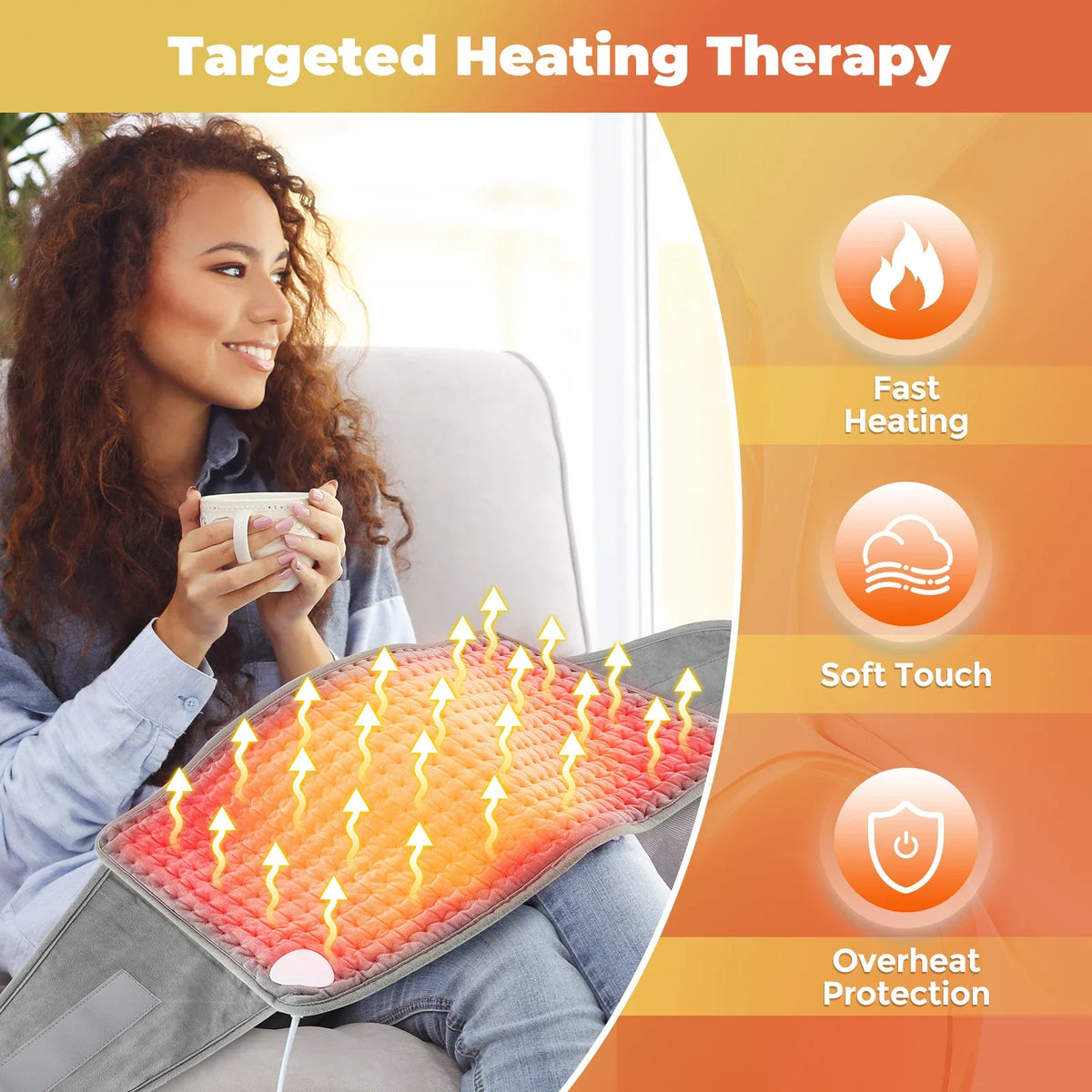 Adjustable Electric Heating Belt for Back and Waist