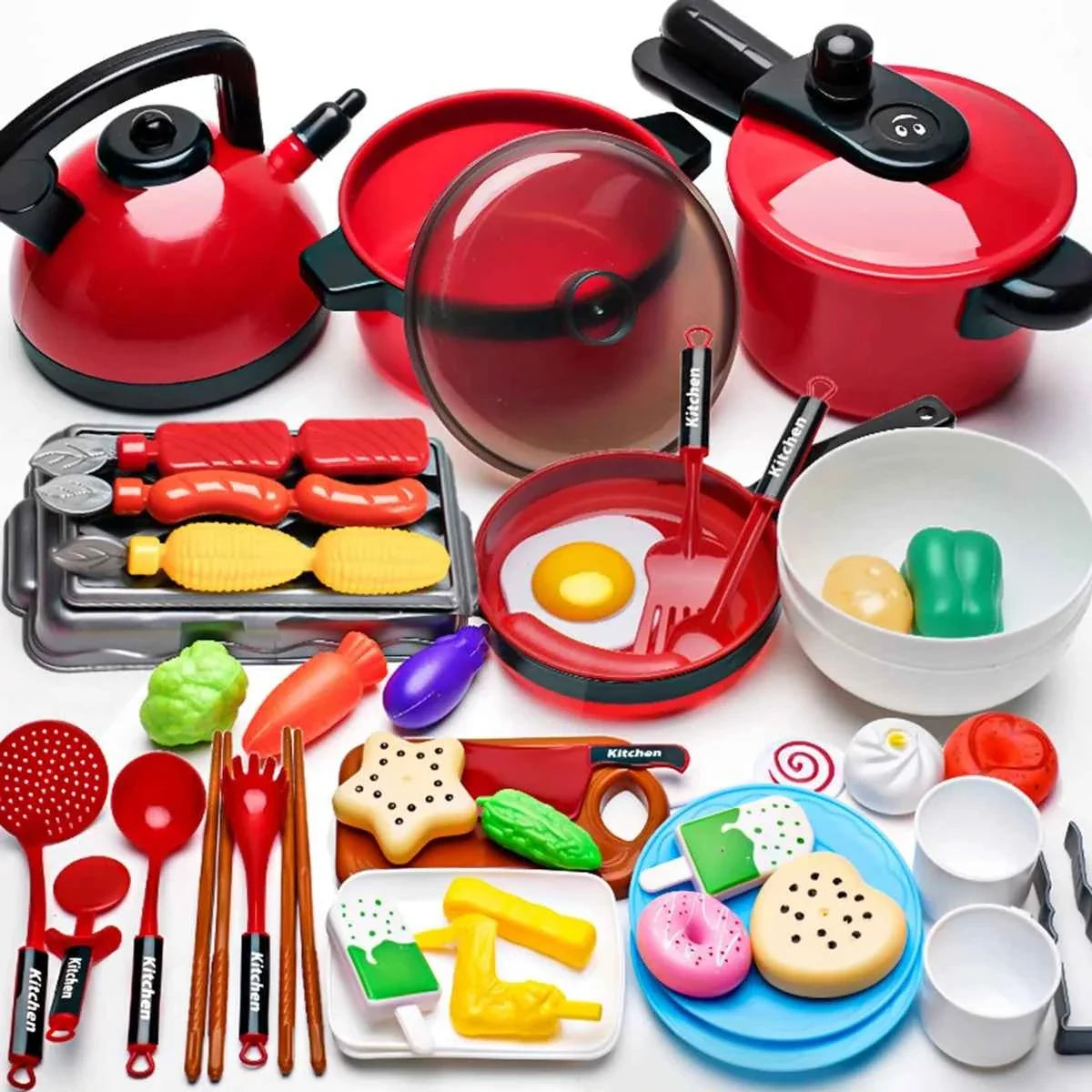 Kids’ Pretend-Play Kitchen Cooking Set