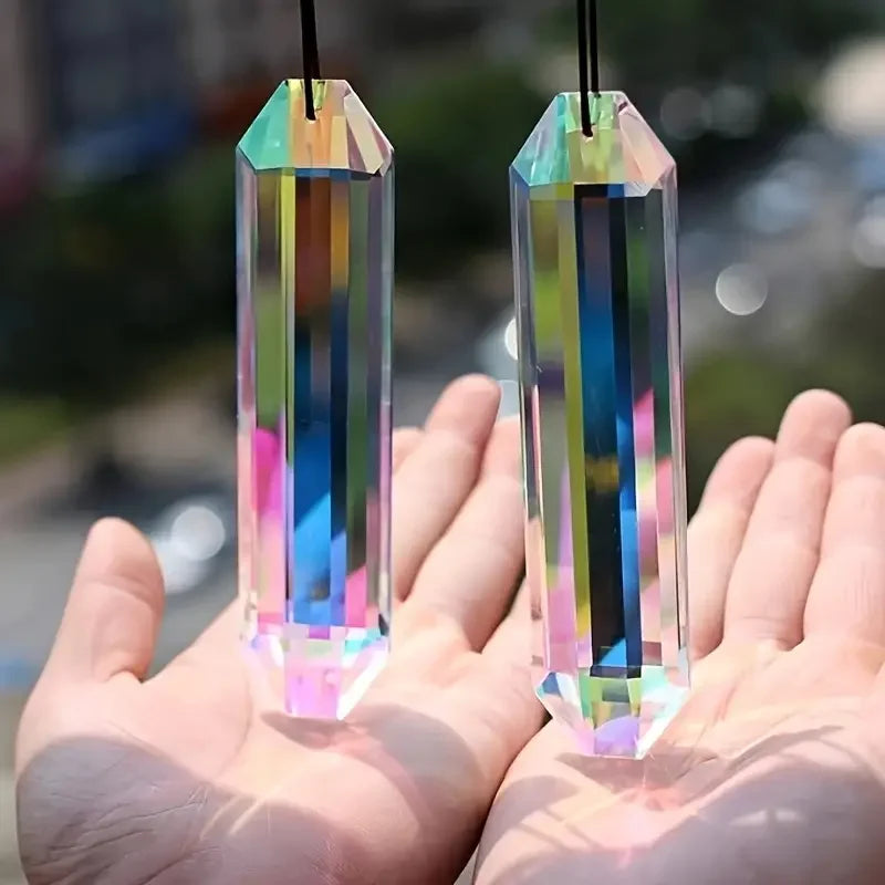 Crystal Sun-Catcher Window Prisms – 2-Piece Set