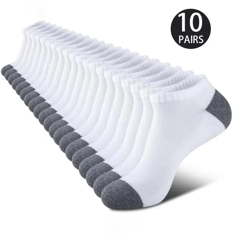 Breathable Low-Cut Socks – 10 Pairs