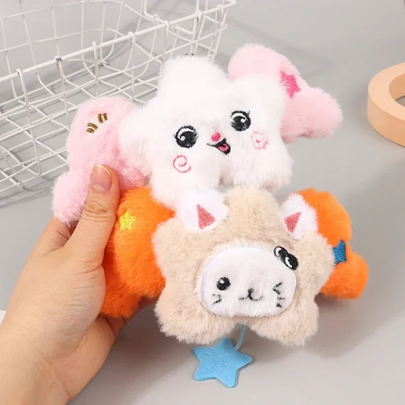 Plush Star Pendant Keychain