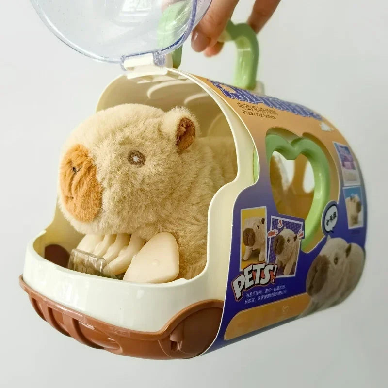 Walking Capybara Plush Toy with Sound