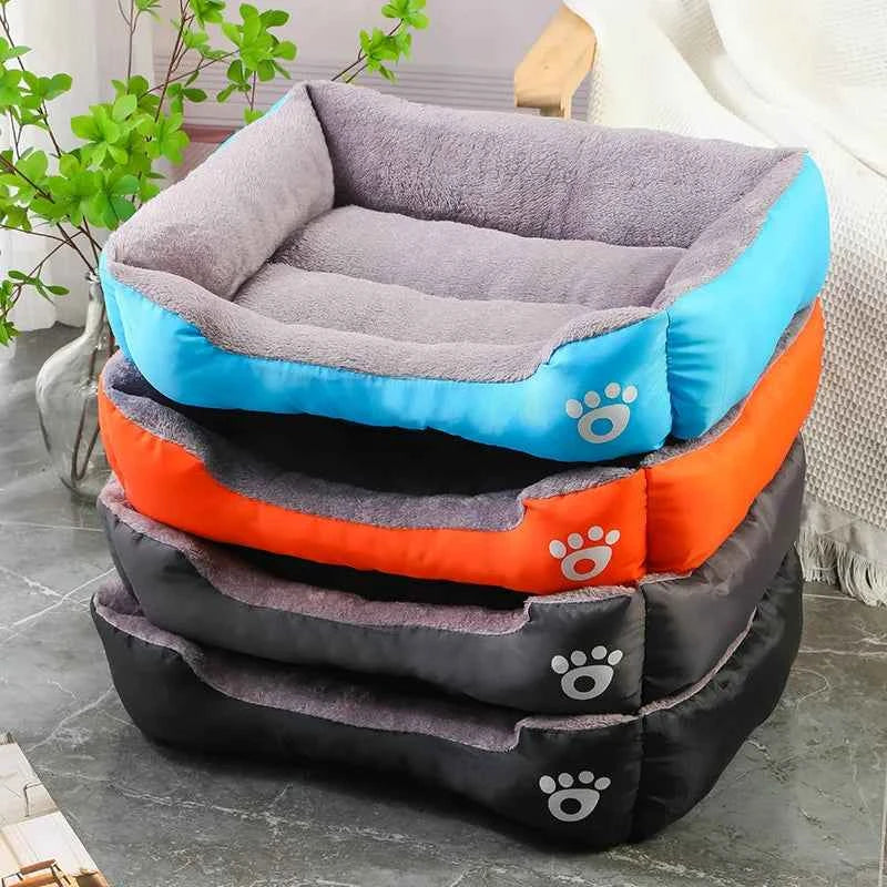 Plaid Winter Pet Bed for Cats and Dogs