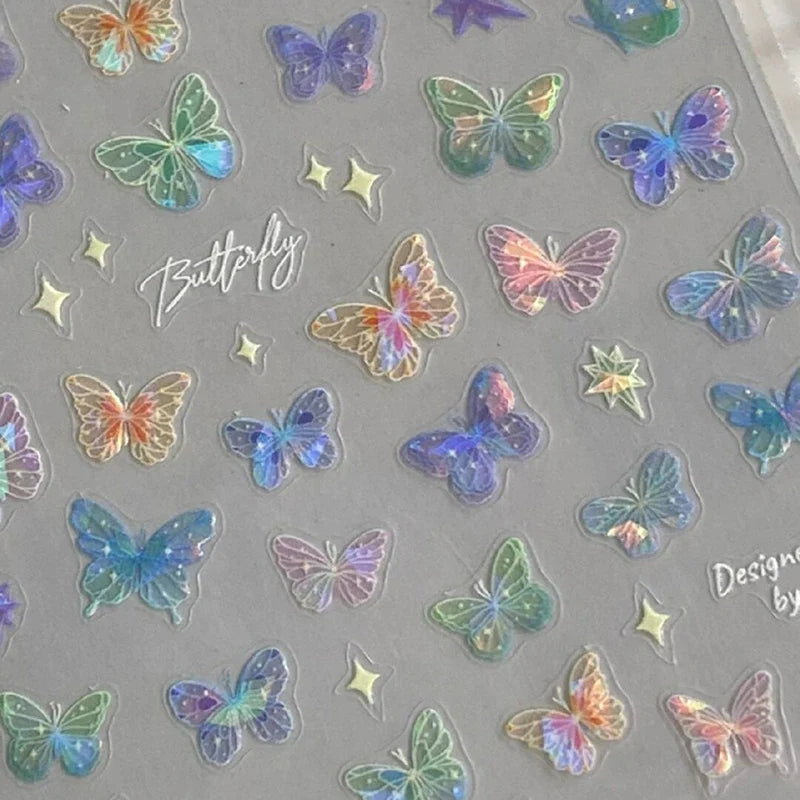 Butterfly Nail Art Stickers – 1 or 5 Sheets