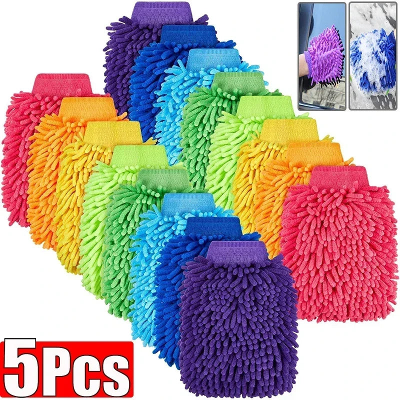 Chenille Microfiber Car Wash Mitt