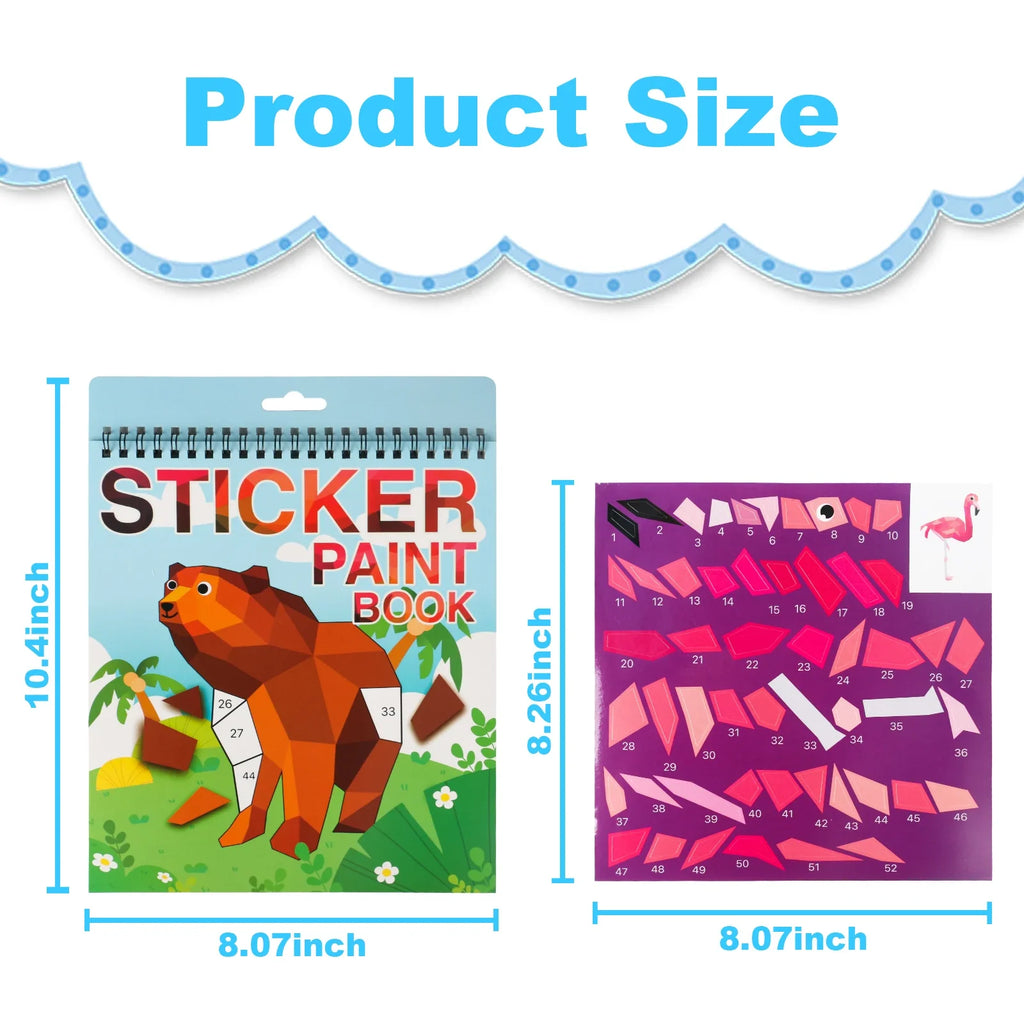 Sticker-by-Number Activity Book for Kids Ages 4–8