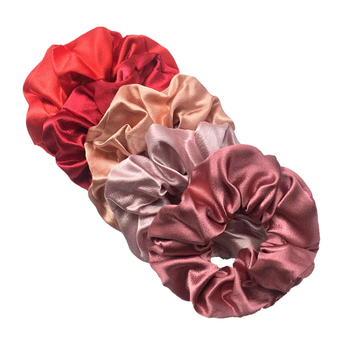 Satin Hair Scrunchies Set – Multiple Pack Sizes