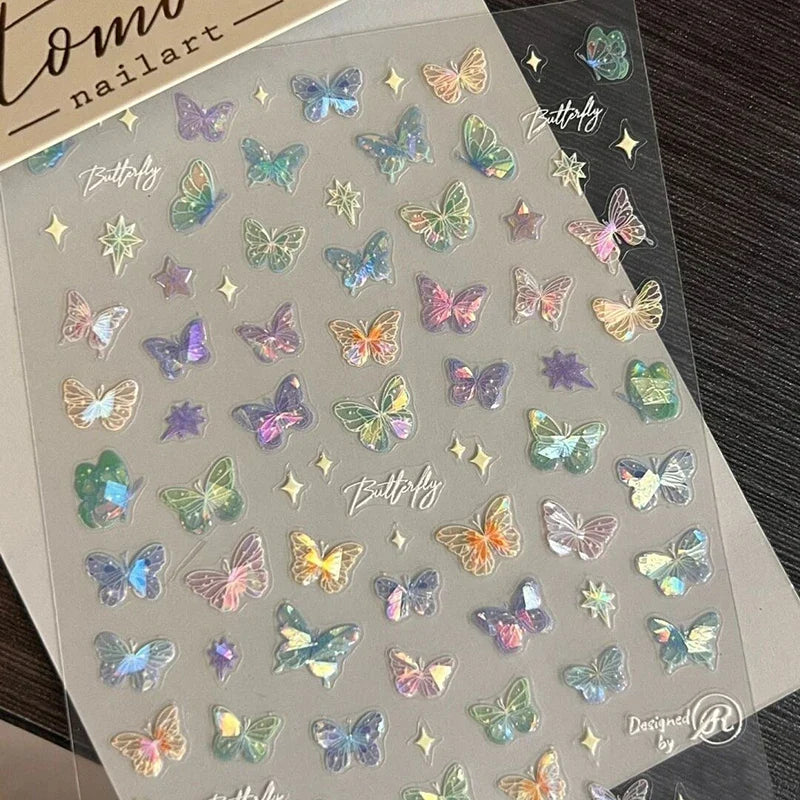 Butterfly Nail Art Stickers – 1 or 5 Sheets