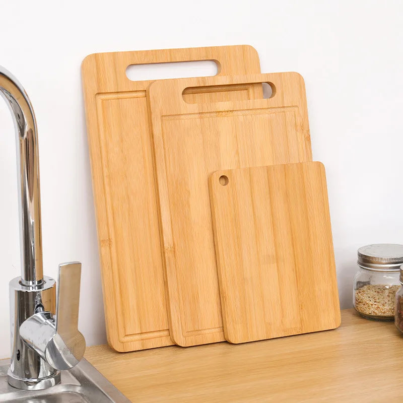 Double-Sided Bamboo Cutting Board with Stand