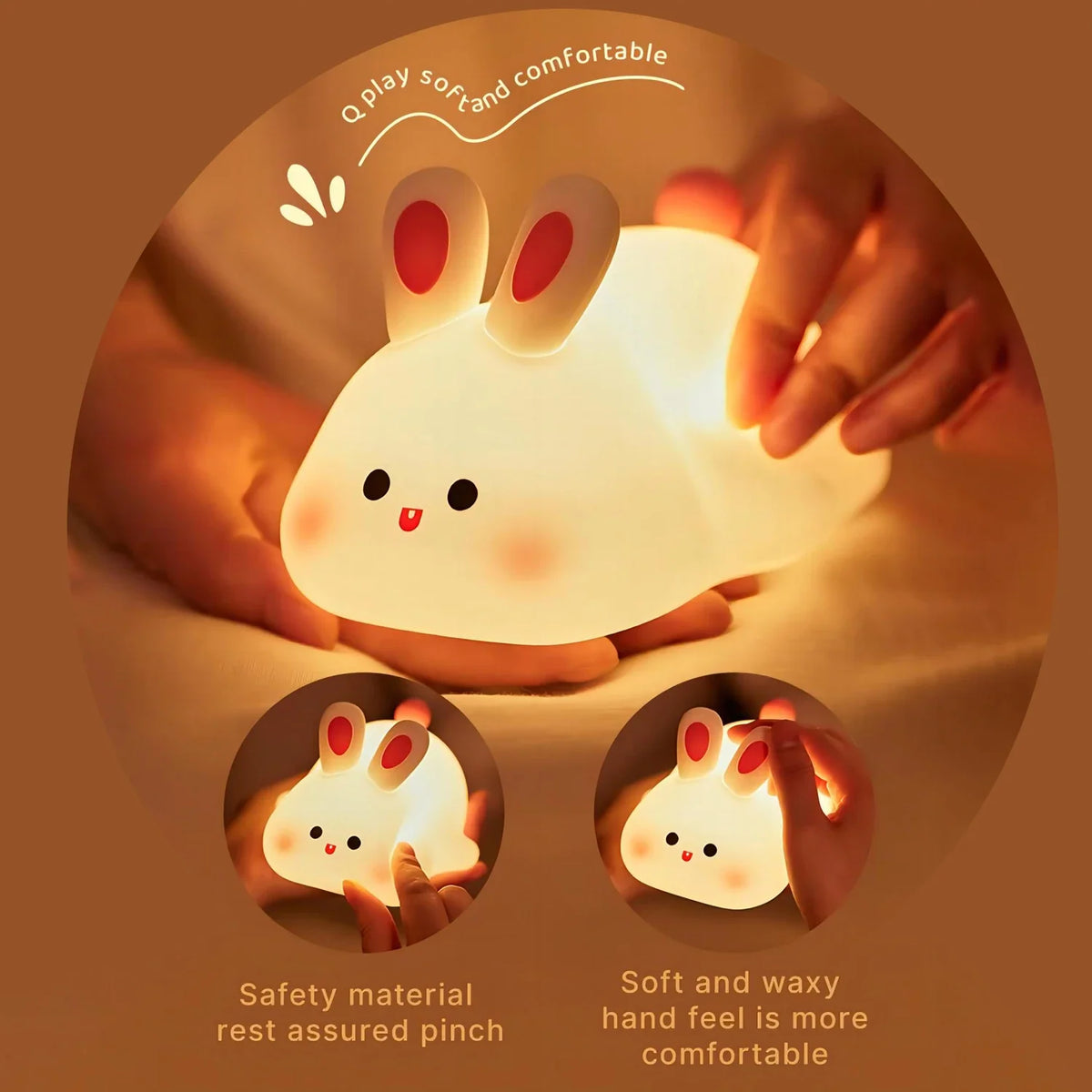 Rechargeable Silicone Animal LED Night Light