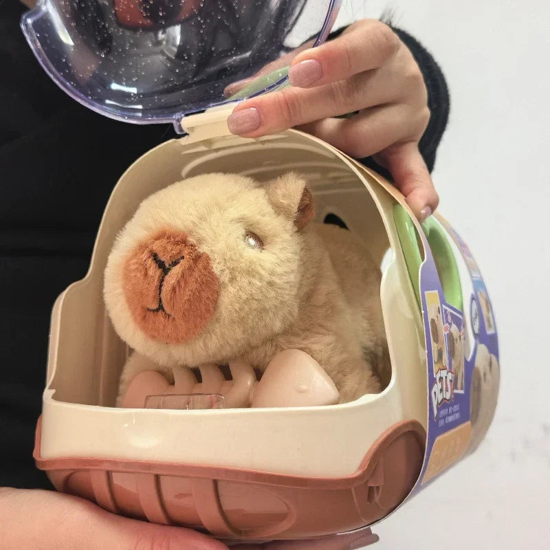 Walking Capybara Plush Toy with Sound