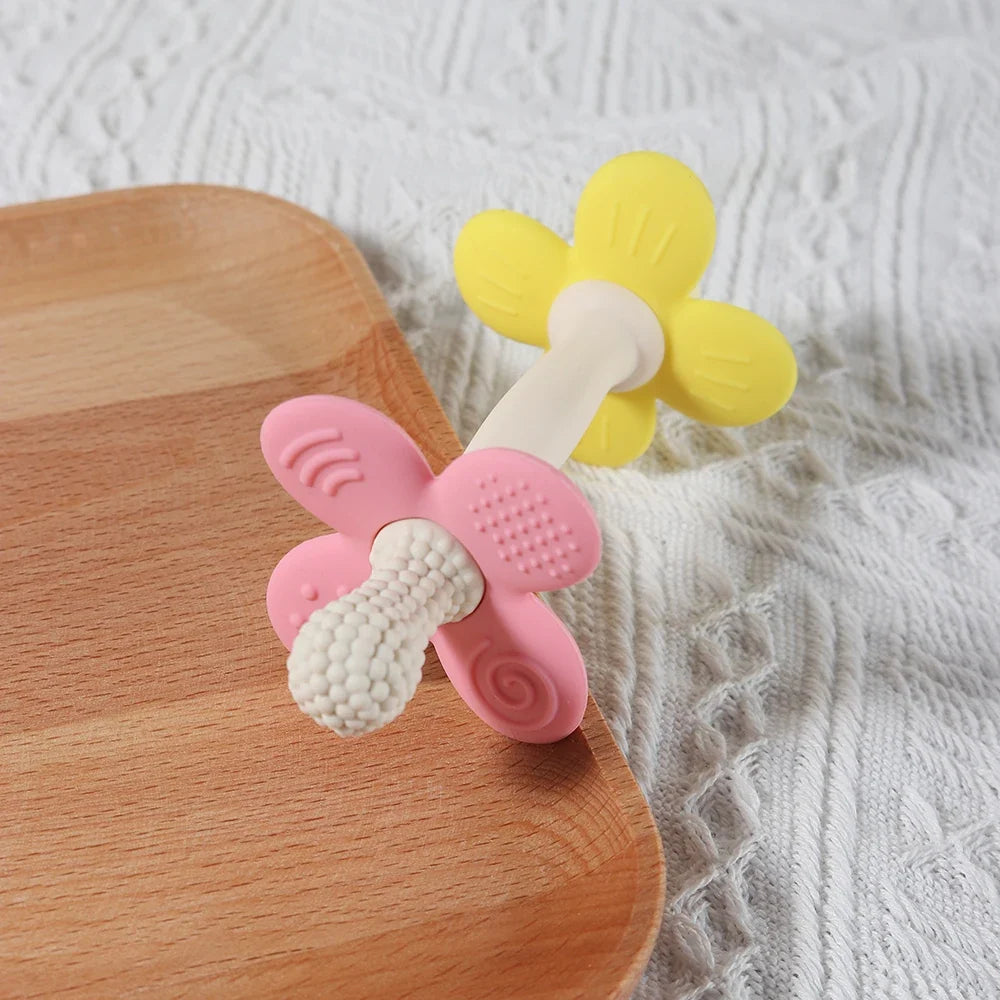 BPA-Free Silicone Flower Baby Teether