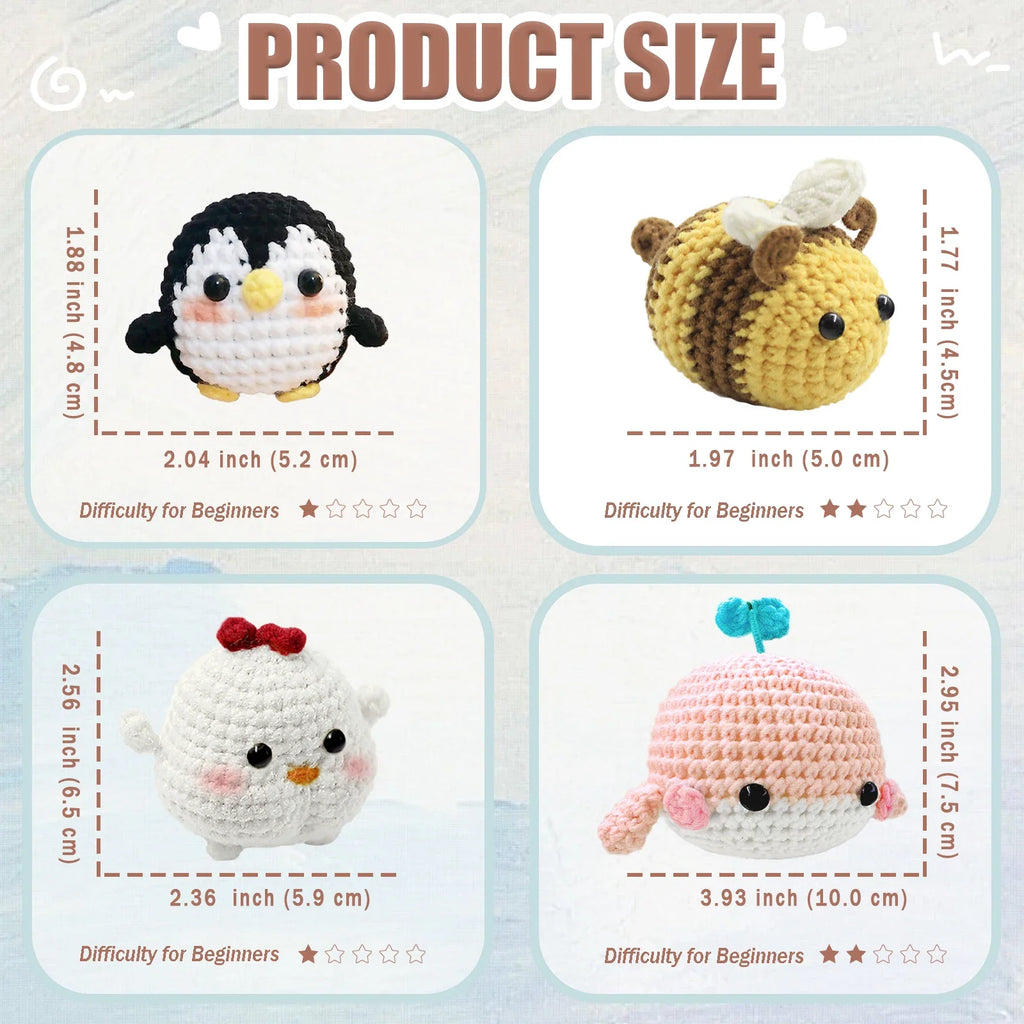 Beginner Crochet Starter Kit with Step-by-Step Instructions