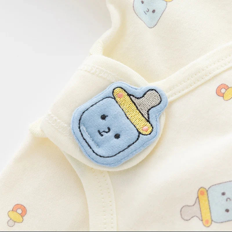Printed Cotton Newborn Baby Romper – 0–6 Months