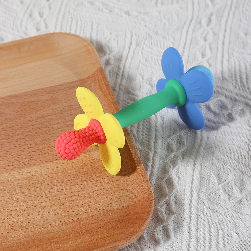 BPA-Free Silicone Flower Baby Teether